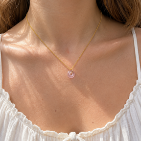 Mini Hand-Torched Glass Bead Necklace