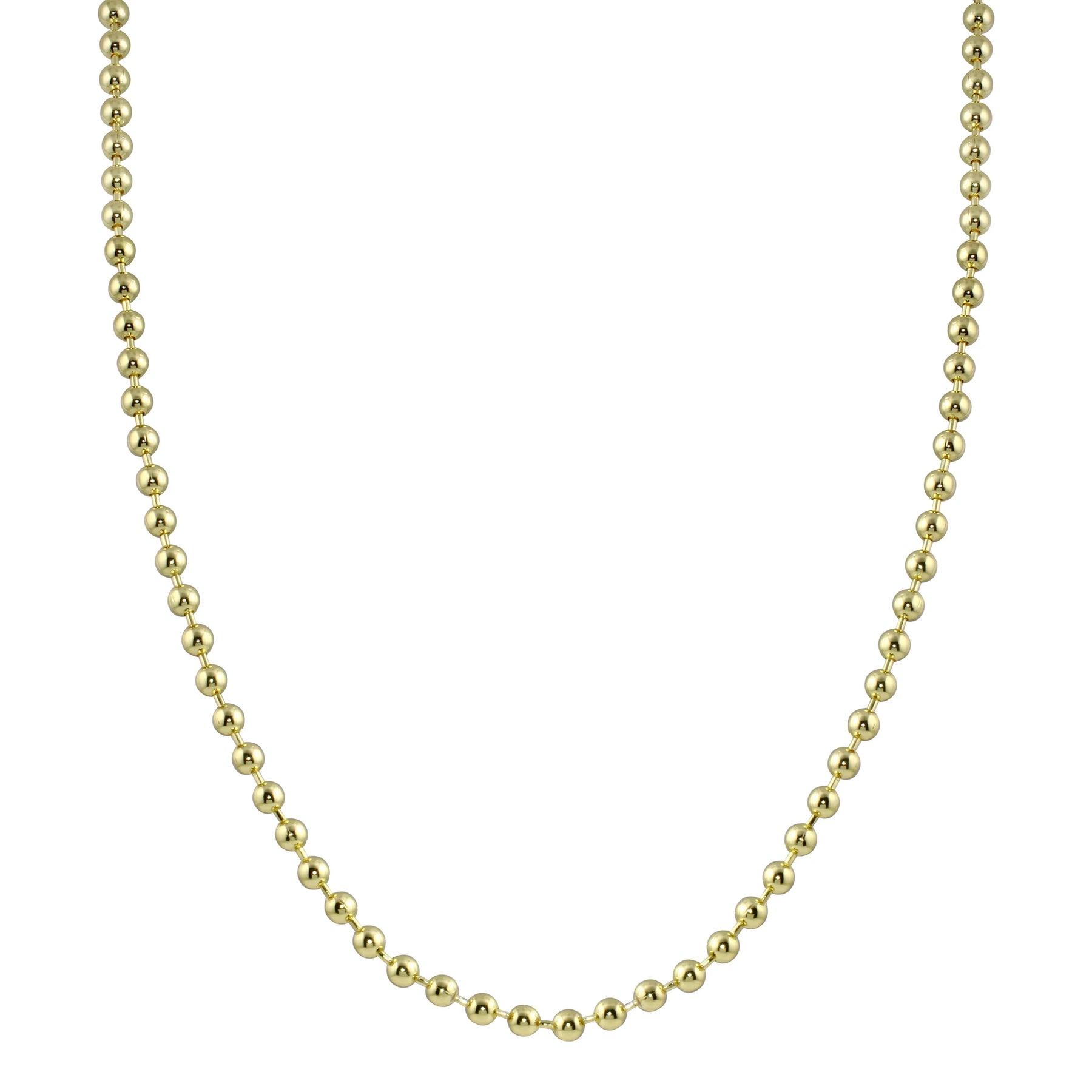 Bold 3mm Gold Ball Chain