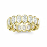 Bezel Oval Eternity Band