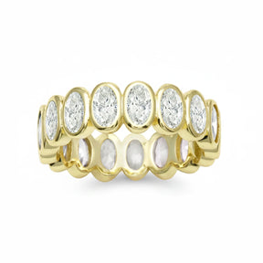 Bezel Oval Eternity Band