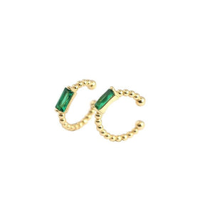 Baguette Emerald Ear Cuff