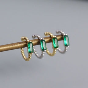 Baguette Emerald Ear Cuff