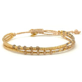 Layered Woven Bead Bracelet