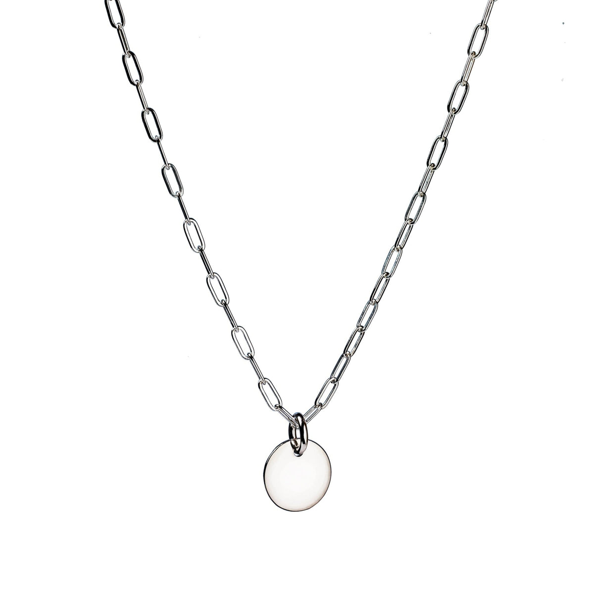 Kathryn Engravable Paperclip Necklace