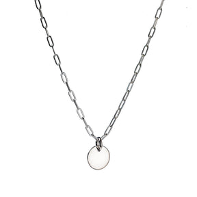 Kathryn Engravable Paperclip Necklace