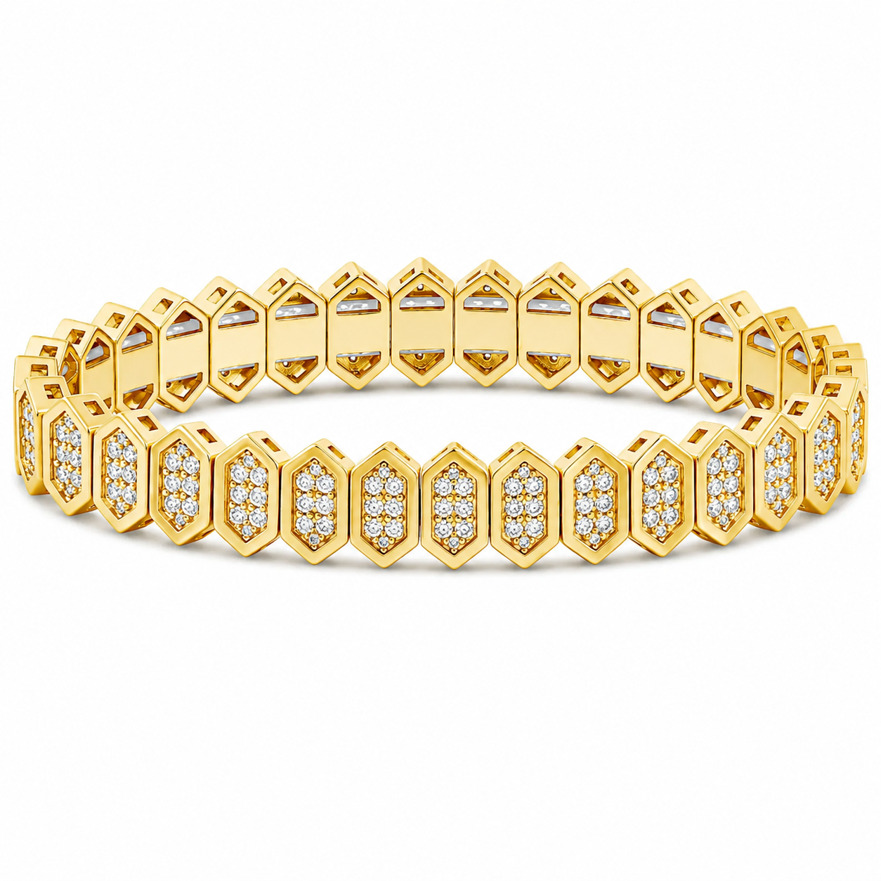 Pavé Shield Spark Stretch Bracelet