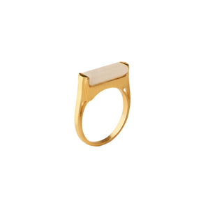 Geam Gemstone Bar Ring