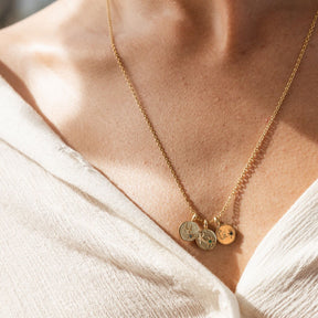 10K Initial Letter Charm