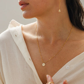 10K Initial Letter Charm