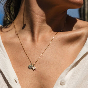 10K Initial Letter Charm