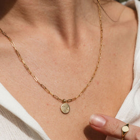 10K Initial Letter Charm