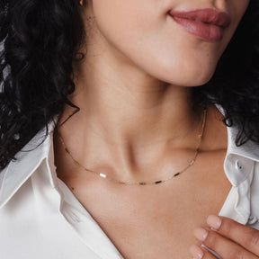 10K Shiny Multi Bar Necklace