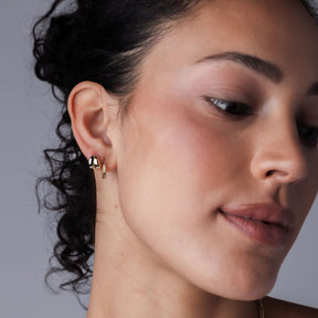 Mixed Metal Mini Doubles Huggies