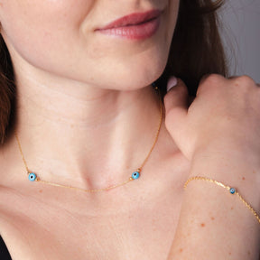 Satellite Evil Eye Necklace