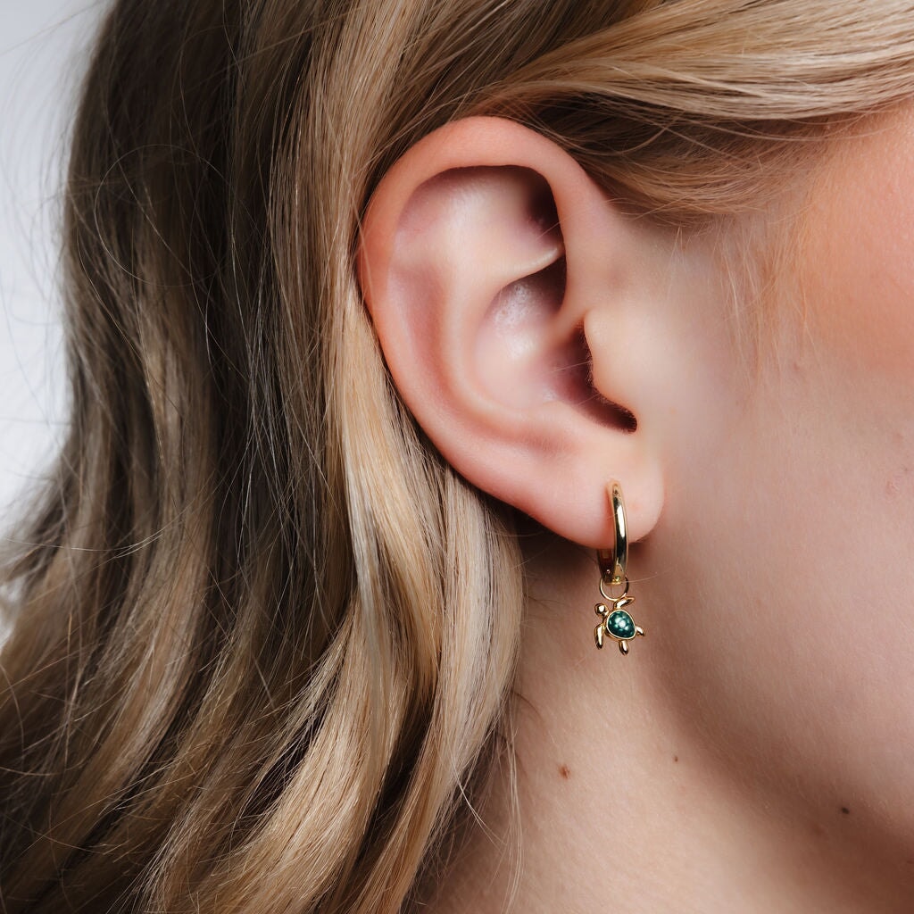 Turtle Hoop Charm
