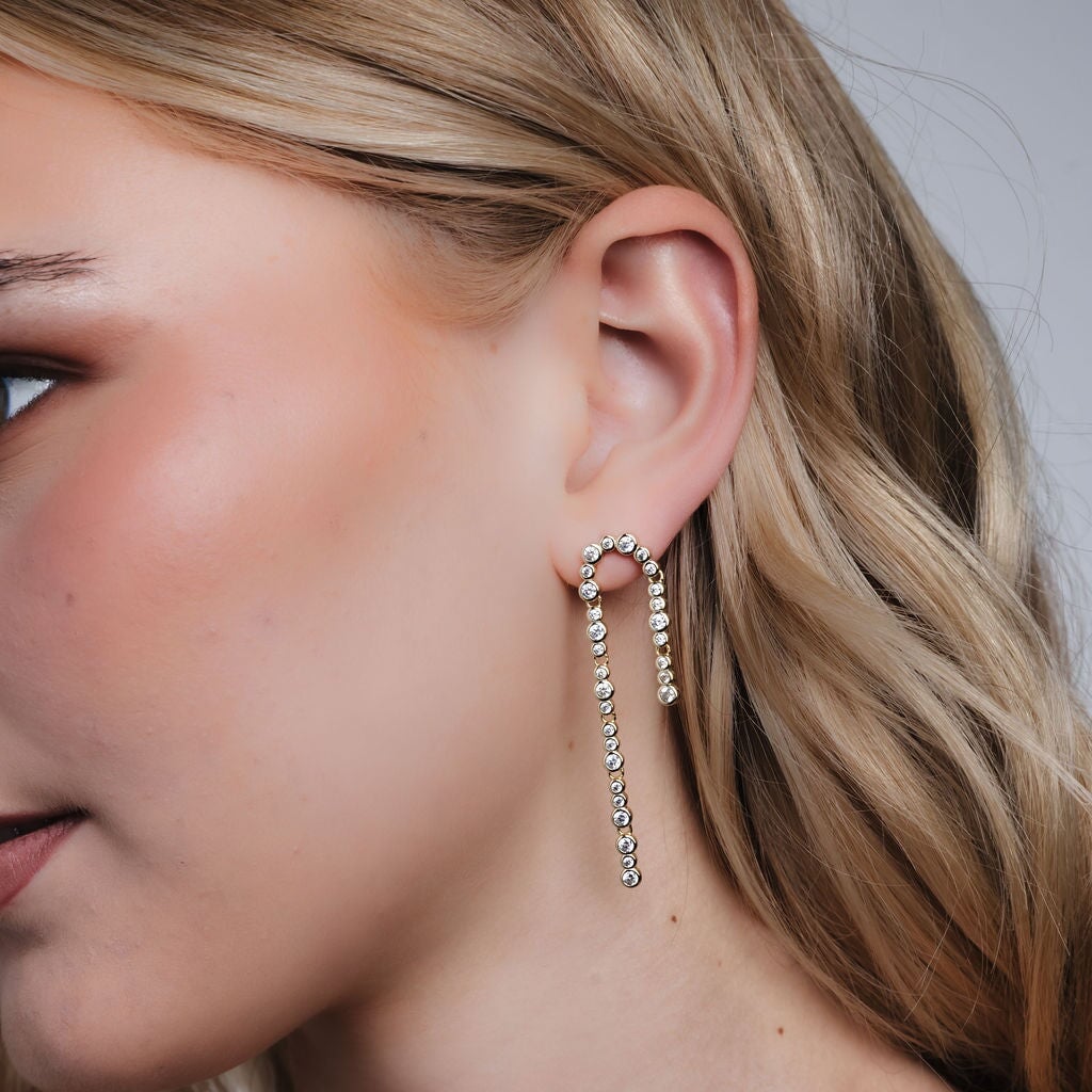 Tennis Drop Earrings