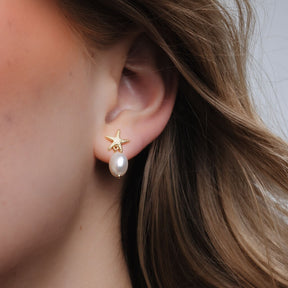 Starfish Pearl Studs