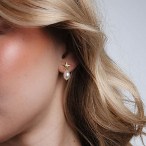 Starfish Pearl Studs