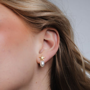 Starfish Pearl Studs