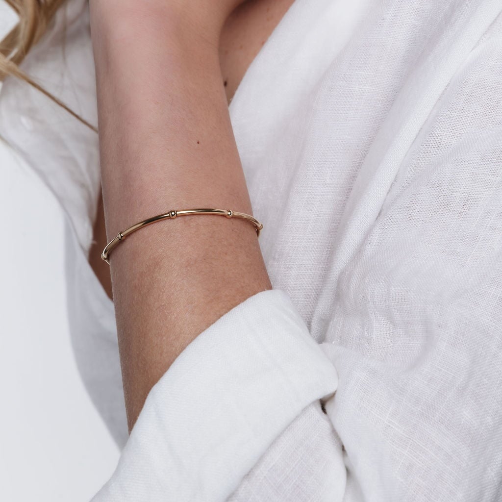 Gold filled Tube bracelet
