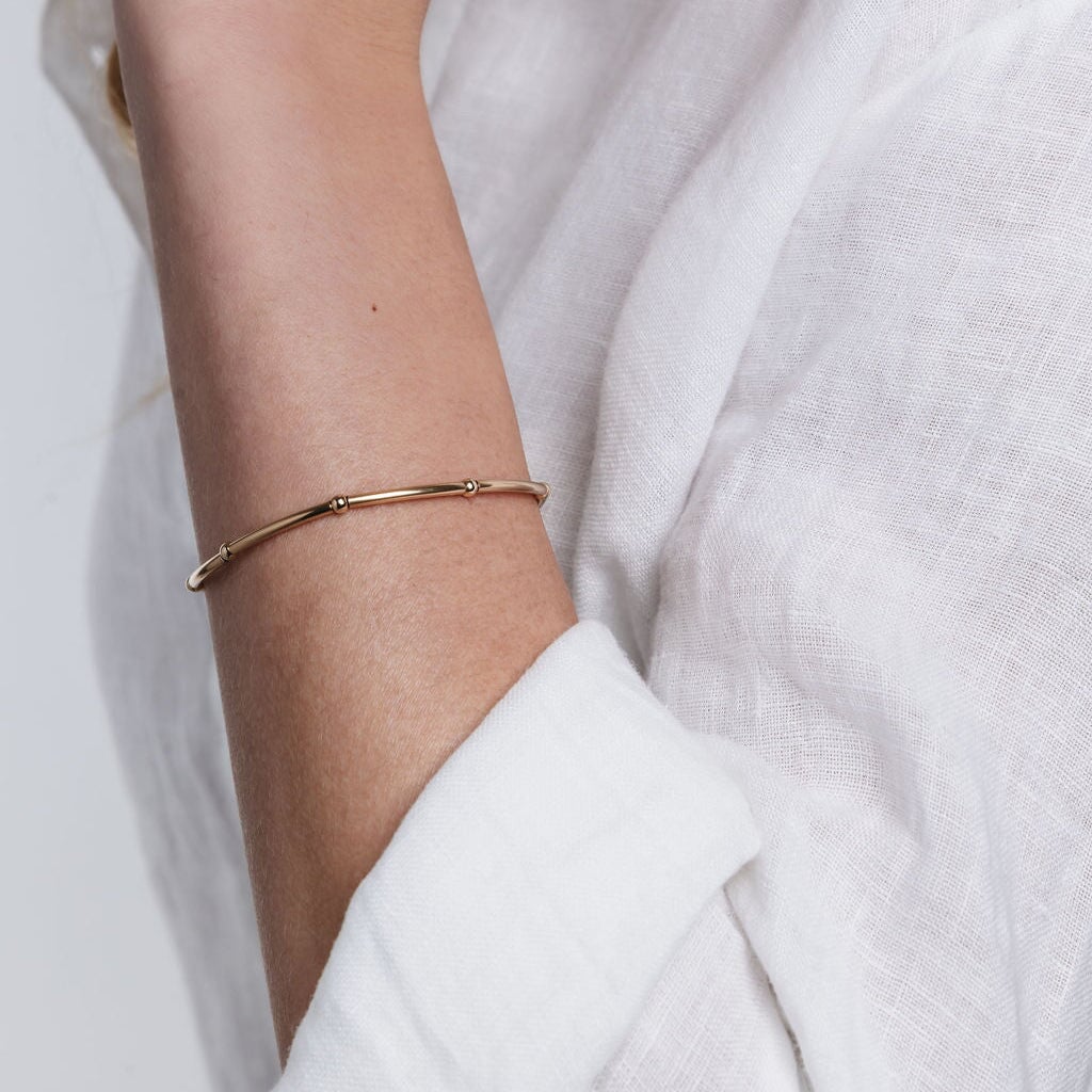 Gold filled Tube bracelet