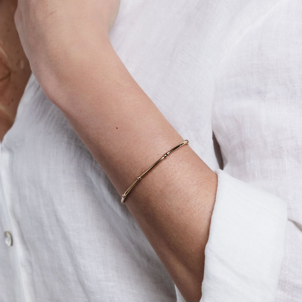 Gold filled Tube bracelet