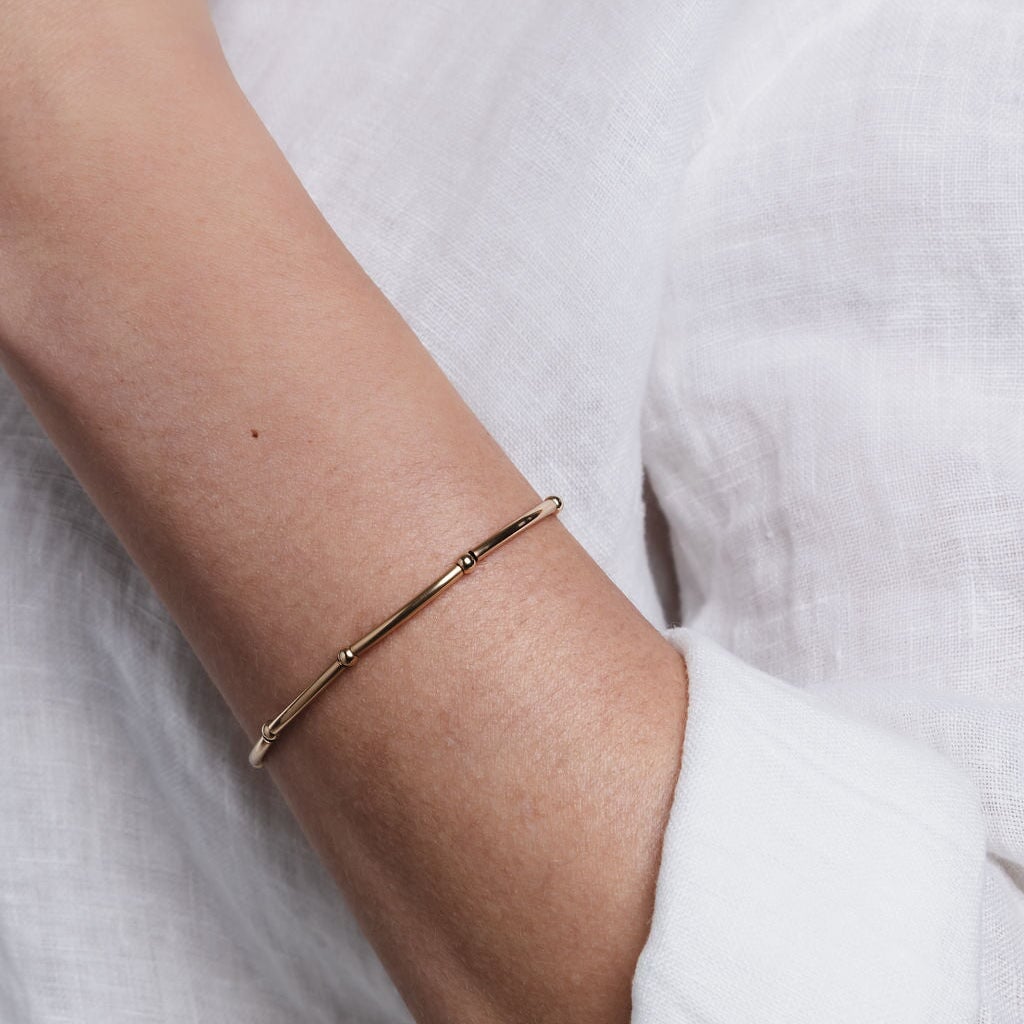 Gold filled Tube bracelet