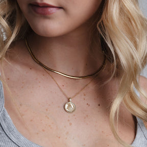 Engravable Medallion Necklace