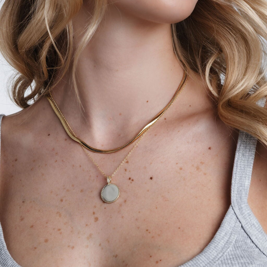 Engravable Medallion Necklace