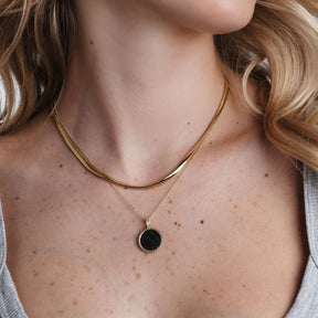 Engravable Medallion Necklace