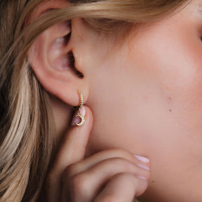 Galaxy Moon & Star Drop Hoops