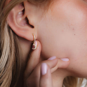 Galaxy Moon & Star Drop Hoops