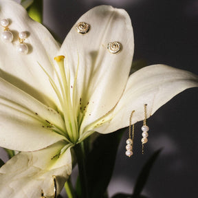 Pearl Threader Earrings