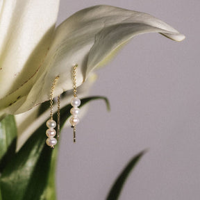 Pearl Threader Earrings