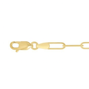 10K Gold Large Paperclip Bracelet