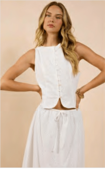 Sundream Eyelet Vest Top