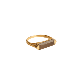 Geam Gemstone Bar Ring