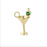 Martini Glass Charm