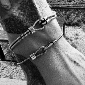 Dark Grey Guitar String Bracelet