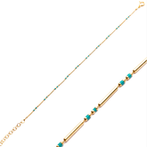 Turquoise Enamel Bracelet