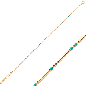 Turquoise Enamel Bracelet