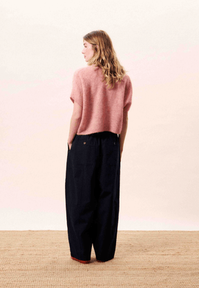 Gocta Short Sleeve Pink Sweater