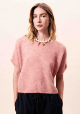 Gocta Short Sleeve Pink Sweater