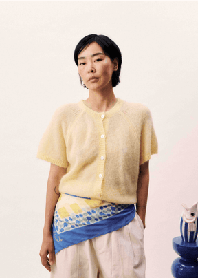 Kawasan butter cardigan in yellow