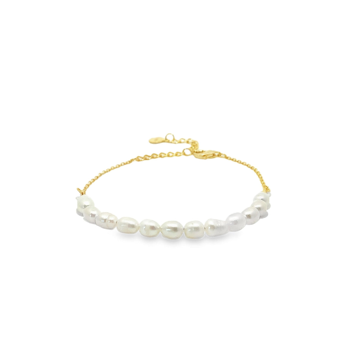 Dainty Pearl Chain Bracelet