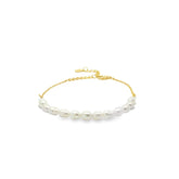 Dainty Pearl Chain Bracelet