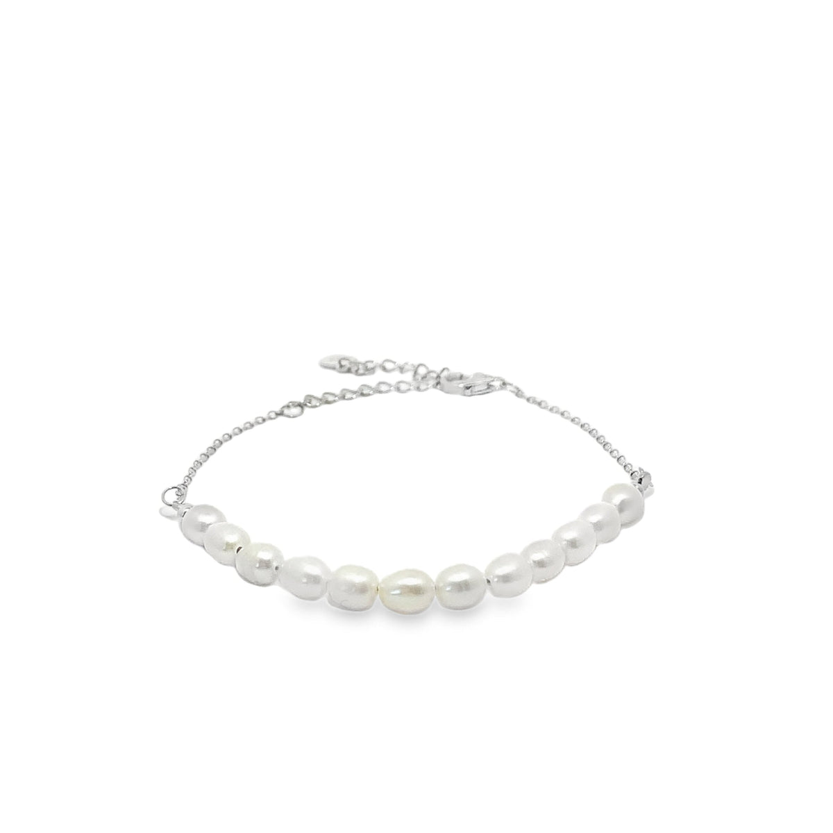 Dainty Pearl Chain Bracelet