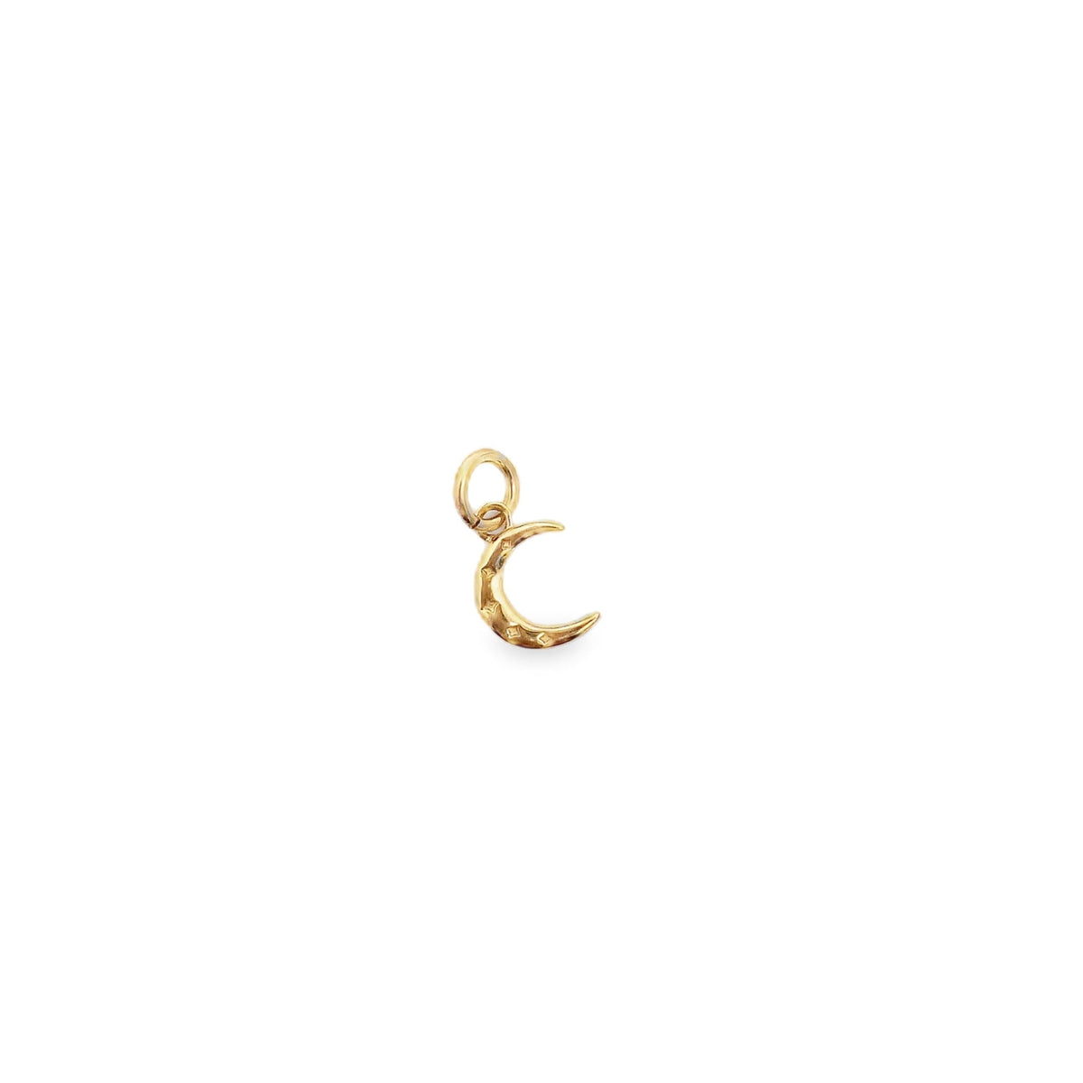 14K Gold Moon Charm