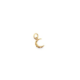 14K Gold Moon Charm