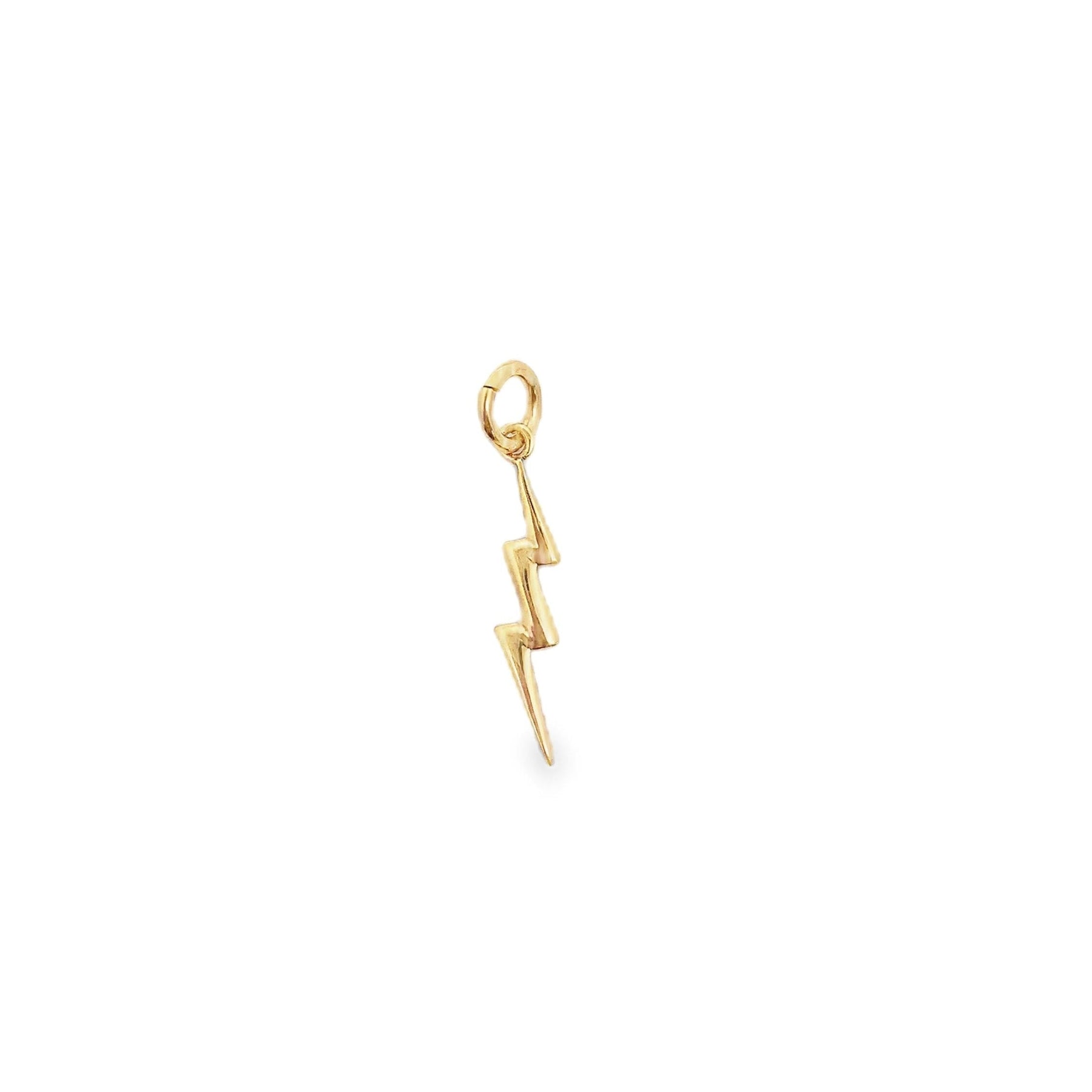 14k Gold Lightning Bolt Charm